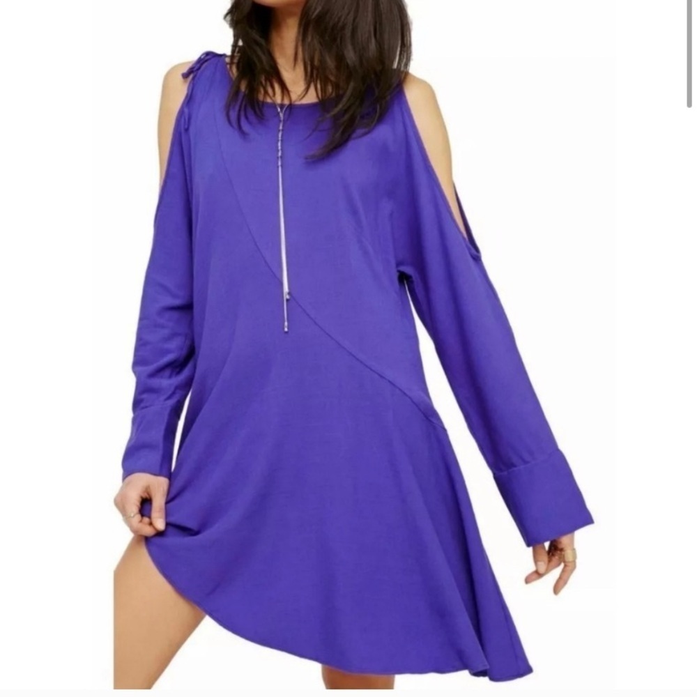 Free people clear skies cold shoulder dress small
